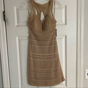 Gold Crochet Dress